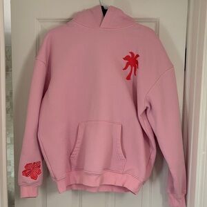 Pink Palm Puff Women’s hoodie size M